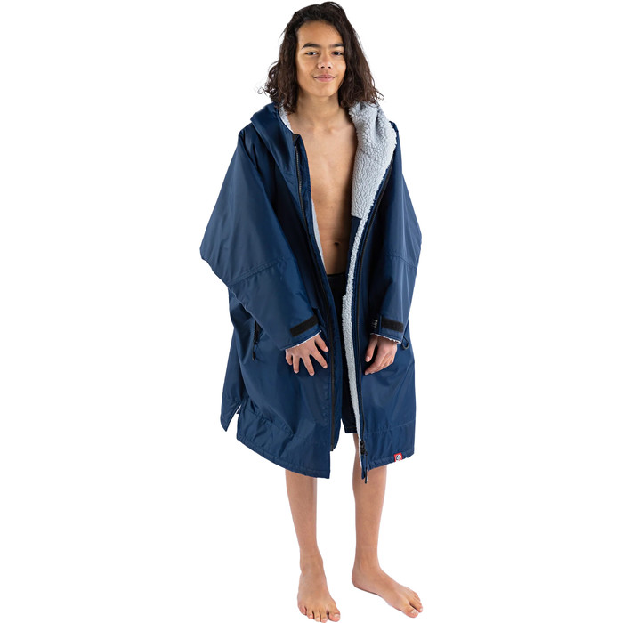 2024 Dryrobe Junior Advance Langarmwechsel Robe V3 V3KSLSDA - Navy / Blue / Grey